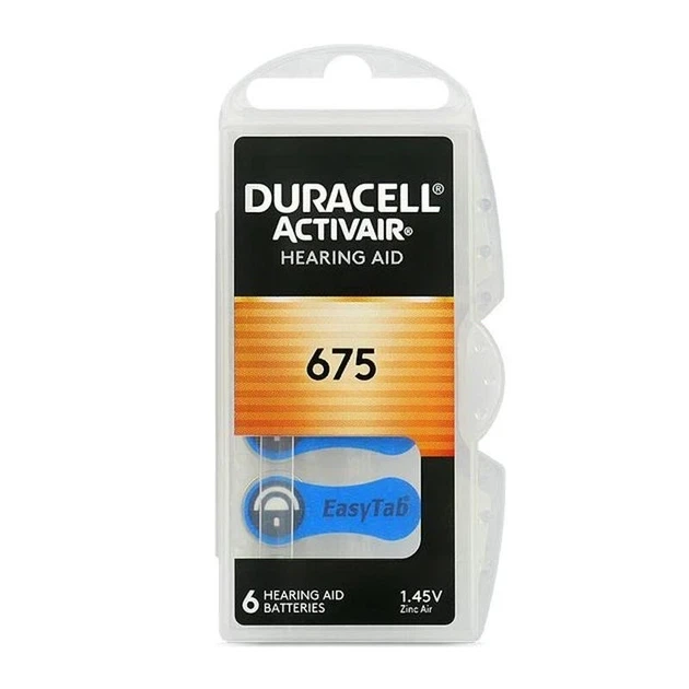 Батарейки Duracell ZA675 PR44 для слухових апаратів 1.45V Zinc Air 30 ШТУК термін до 2029 року - зображення 4