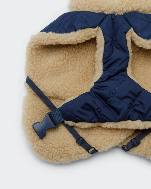 Куртка для собак на Sherpa-подкладке PAIKKA Quilted Sherpa Jacket Navy 35 - изображение 5