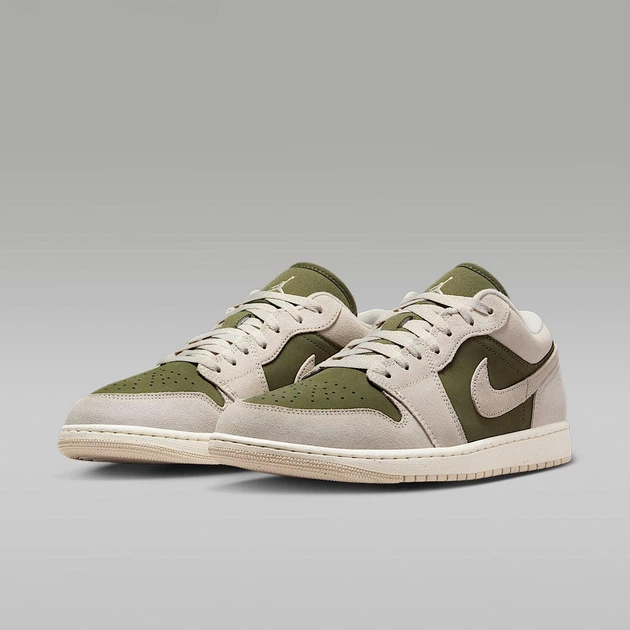 Кроссовки Air Jordan 1 Low Se Beige/Olive HV4089-201 45.5 - изображение 5