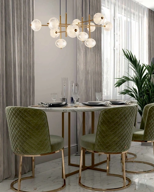 Люстра Zuma Line Galatea LED 11x63W 3000K/4500K/6500K 5665Lm IP20 золотая - изображение 3