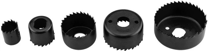 Набір біметалевих свердл Graphite з адаптерами 19-76 мм 15 шт 56T724 (5902062117748) - зображення 3