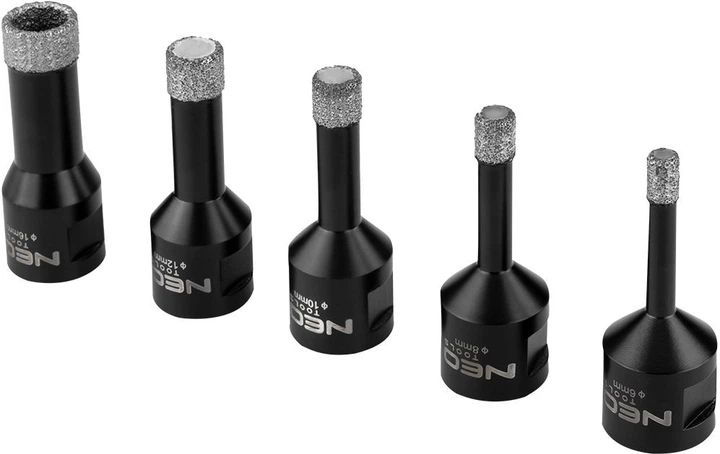 Zestaw otwornic diamentowych NEO Tools 6-16 mm 5 szt 55-319 (5906692003525) - obraz 3