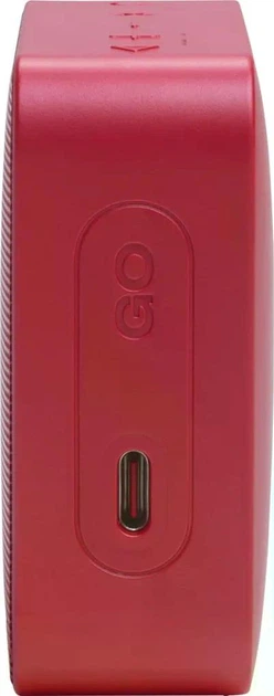 Беспроводная портативная колонка JBL Go Essential 2 Red — Bluetooth 4.2, мощность 3.1 Вт, водонепроницаемость IP67, до 5 ч автономной работы, USB‑C, насыщенный звук для дома и отдыха - изображение 5