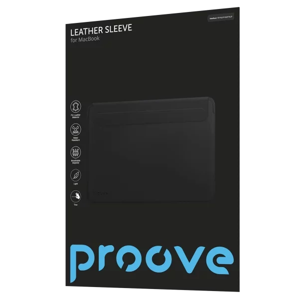 Чехол Proove Leather Sleeve MacBook 13"/13,3" black - изображение 2