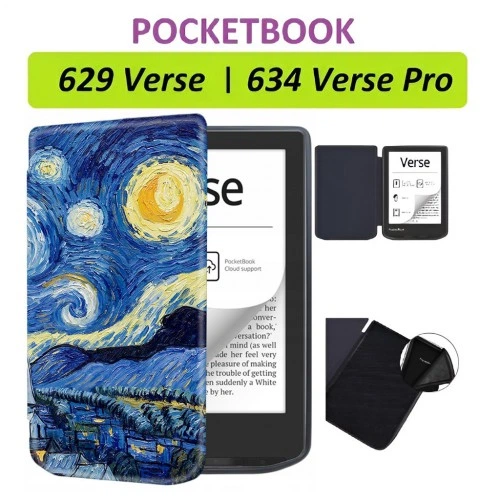 Чохол до електронної книги BeCover Smart Case PocketBook 629 Verse / 634 Verse Pro 6" Night (710980) BeCover 710980 996233 - зображення 8
