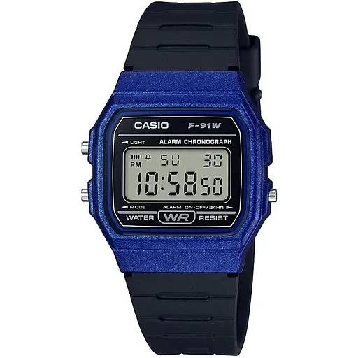 Наручные часы Casio F-91WM-2A, цифровые, полимерный ремешок, водозащита 30 м - Фото 1 Наручные часы Casio F-91WM-2A, цифровые, полимерный ремешок, водозащита 30 м - изображение 1