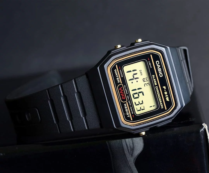 Наручные часы Casio Vintage F-91WG-9Q Black/Gold - изображение 5