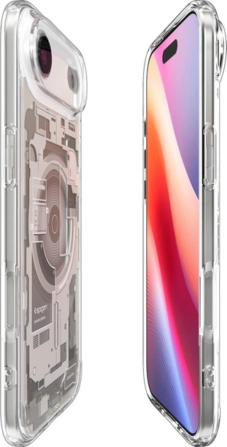 Чохол Spigen Ultra Hybrid Mag MagSafe для Apple iPhone Air Zero One Natural Titanium (ACS10319) - зображення 5