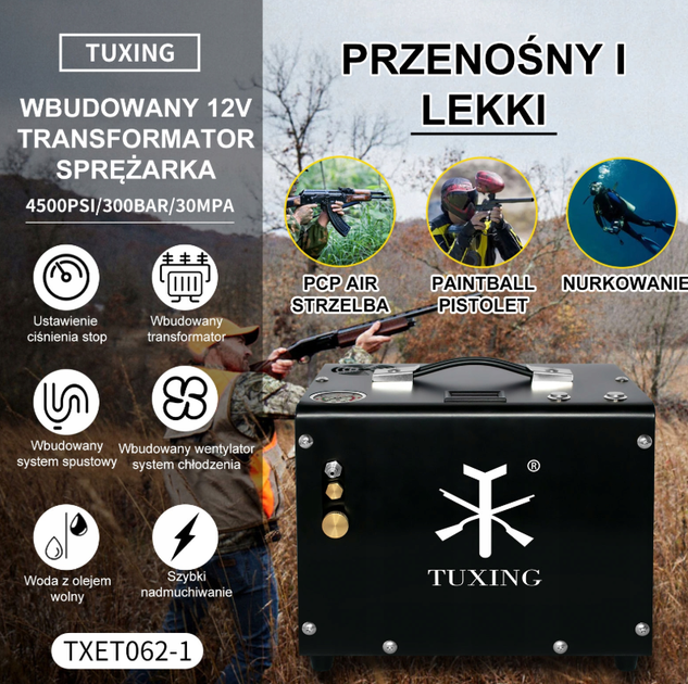 Повітряний компресор TUXING 4500Psi Pcp TXET062-1 - изображение 5