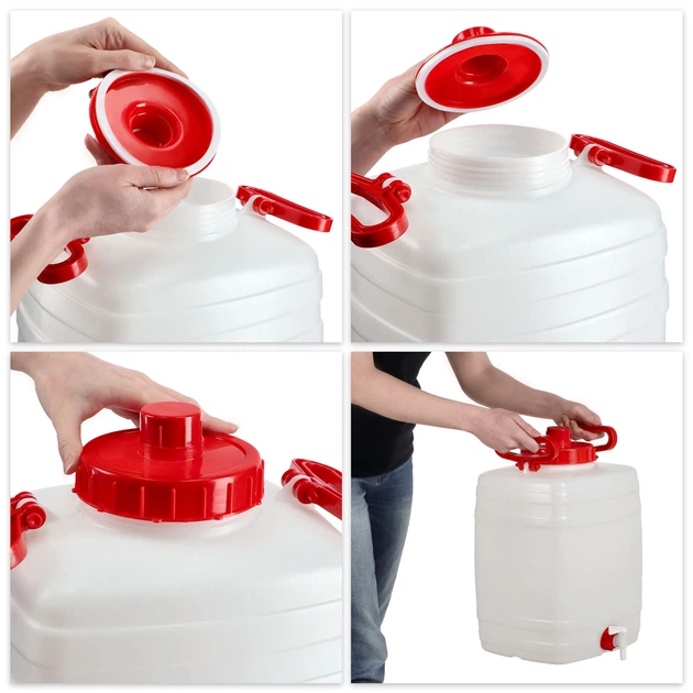 Plastikowa beczka z kranikiem Kadax Asele na wodę 20 l (K4223) (5903699432624) - obraz 3