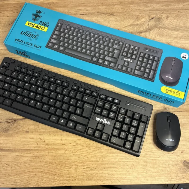 Комплект клавиатуры и мышки Wireless suit WB-8012 - изображение 2