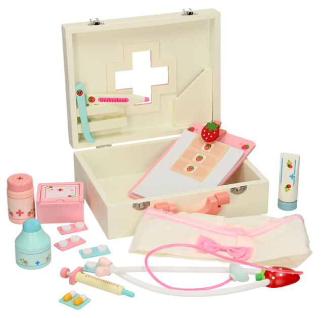 Zestaw zabawkowy Small Foot Walizka lekarska Drewniana 5410187 (4020972061133) - obraz 2