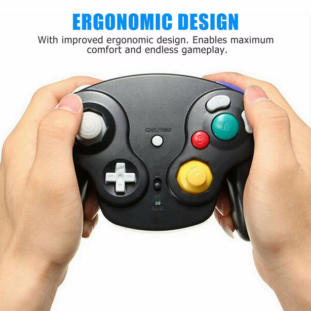 Геймпад для Nintendo GameCube беспроводной совместимый с Wii Черный - изображение 7