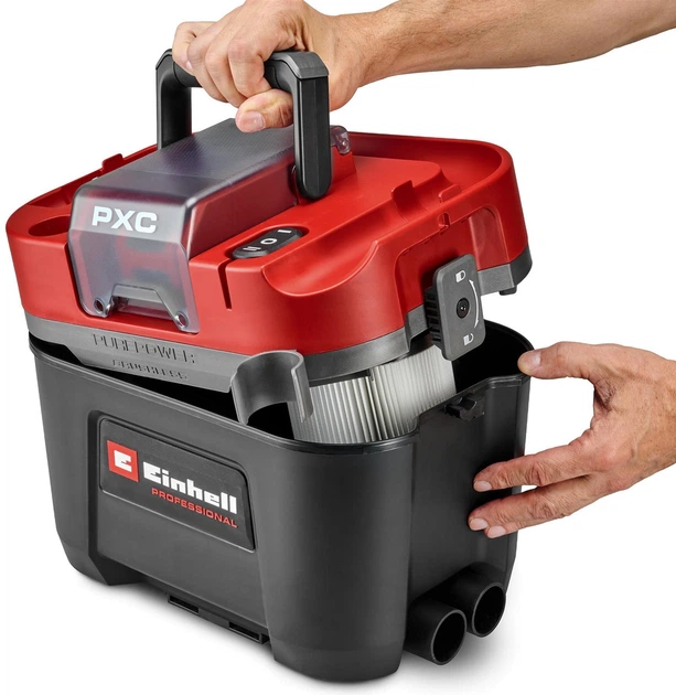 Пилосос акумуляторний безщітковий Einhell Professional X-Change TP-VC 18/10 Li BL L - Solo (2347155) - зображення 9