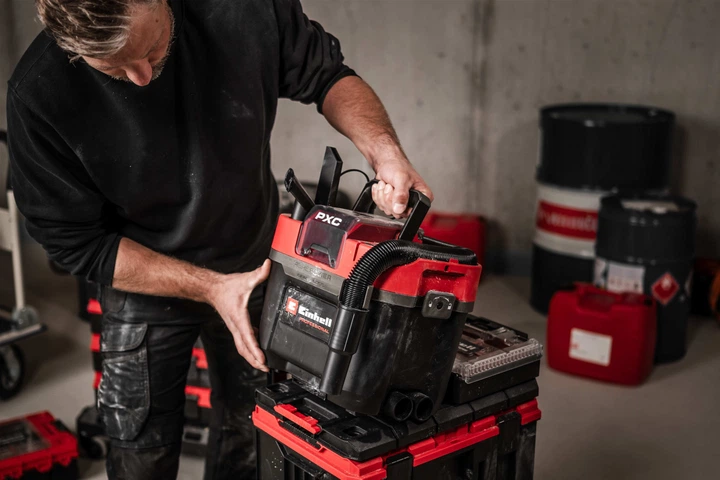 Пилосос акумуляторний безщітковий Einhell Professional X-Change TP-VC 18/10 Li BL L - Solo (2347155) - зображення 17