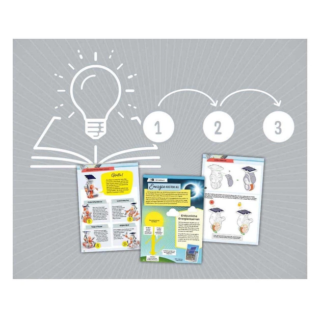 Zestaw do eksperymentów Kosmos Solar Bots roboty zasilane energią słoneczną (KM617417)(4002051617417) - obraz 2