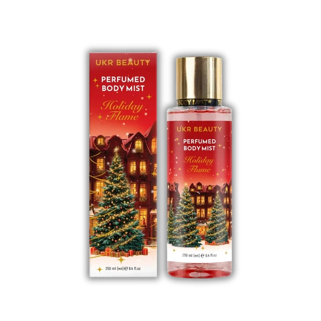 Новорічний набір для тіла UKR BEAUTY Holiday Flame (Святкове полум'я) - скраб, гель для душу, крем, міст - Фото 5 Новорічний набір для тіла UKR BEAUTY Holiday Flame (Святкове полум'я) - скраб, гель для душу, крем, міст - изображение 5