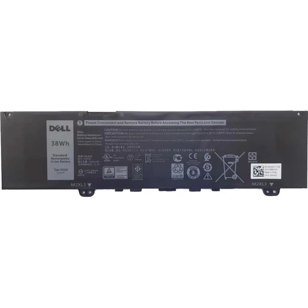 Аккумулятор для ноутбука Dell Vostro 5370 F62G0 38Wh - Фото 1 Аккумулятор для ноутбука Dell Vostro 5370 F62G0 38Wh - изображение 1