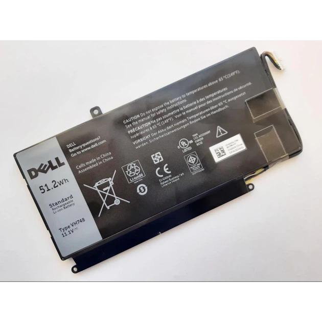 Акумулятор для ноутбука Dell Vostro 5470 VH748, 51.2Wh - Фото 2 Акумулятор для ноутбука Dell Vostro 5470 VH748, 51.2Wh - зображення 2