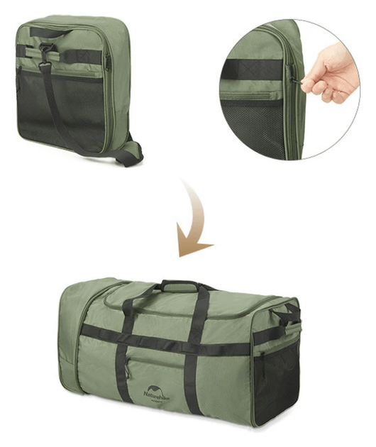 Сумка-баул для зберігання портативна Naturehike NH21LX003, чорний (FNR_6927595795781) - изображение 6