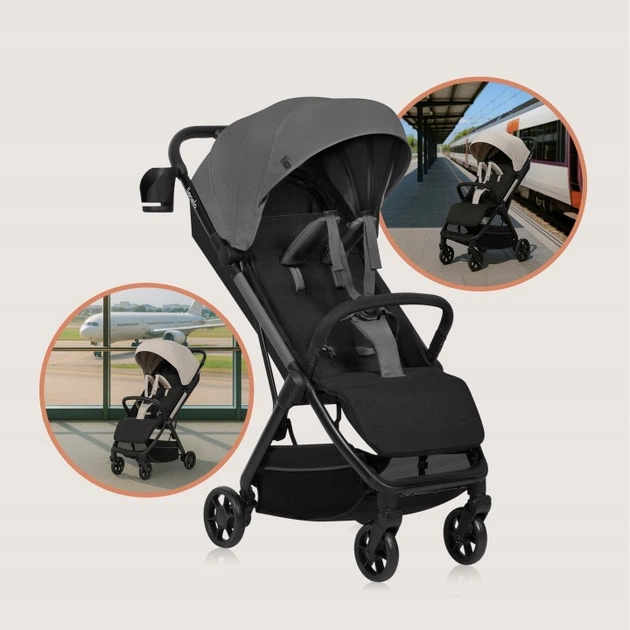 Прогулочная коляска Lionelo JULIE AIR GREY STONE - изображение 3