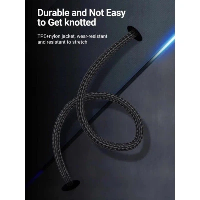 Дата кабель USB-C to USB-C 1.0m 5A aluminum gray VENTION - Фото 3 Дата кабель USB-C to USB-C 1.0m 5A aluminum gray VENTION - зображення 3