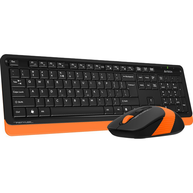 Комплект (клавиатура + мышь) A4Tech Fstyler FG1010 Black/Orange [114624] - изображение 3