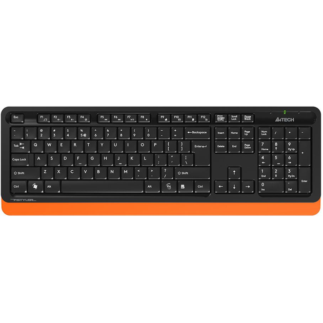 Комплект (клавиатура + мышь) A4Tech Fstyler FG1010 Black/Orange [114624] - изображение 5