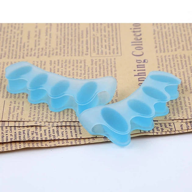 Силиконовый корректор разделитель пальцев ног Toe Relief комплект Blue - Фото 5 Силиконовый корректор разделитель пальцев ног Toe Relief комплект Blue - изображение 5