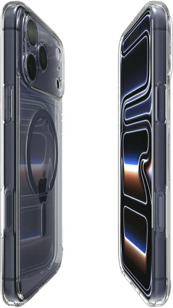 Чохол Spigen Ultra Hybrid Mag MagSafe для Apple iPhone 17 Pro Max Clear/Deep Blue (ACS11108) - зображення 6