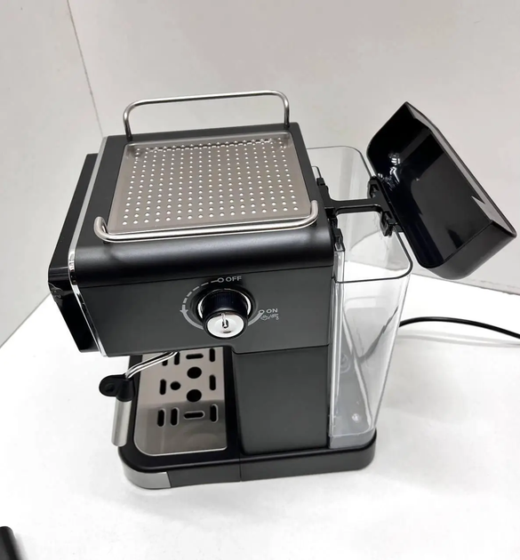 Кавомашина для дому Zepline ZP-6802 20 бар 3000 Вт, ріжкова кавоварка еспресо для меленої кави, резервуар для води 2 л - зображення 3