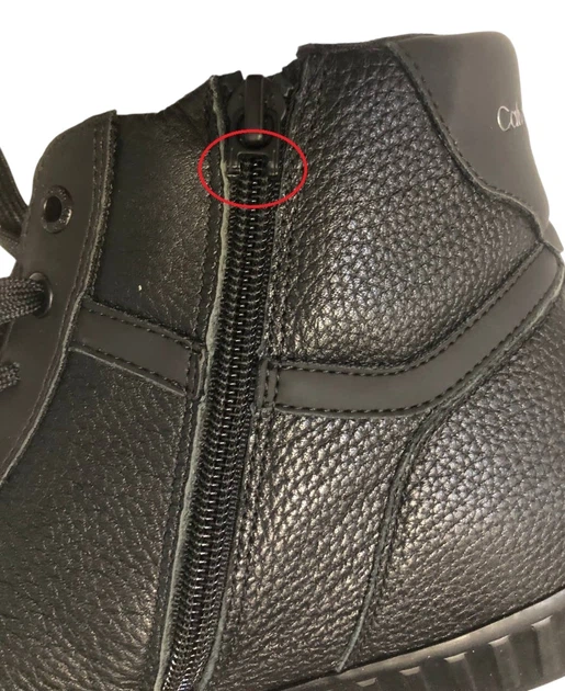 Sneakersy męskie skórzane za kostkę Calvin Klein Jeans YM0YM00809 44 Czarne (8720108626675) (955555902851912) - Outlet - obraz 2