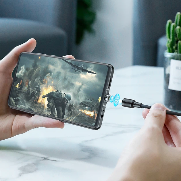 Кабель HOCO Type-C магнитный Sereno magnetic charging cable X52 |1.2m, 3A| - Фото 3 Кабель HOCO Type-C магнитный Sereno magnetic charging cable X52 |1.2m, 3A| - изображение 3