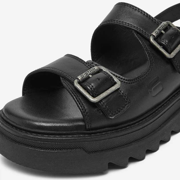 Женские сандалии кожаные G-Star Raw WB-TAMMY-24 5906751134559 39 25.3 см Черные (5906751134573) - изображение 7