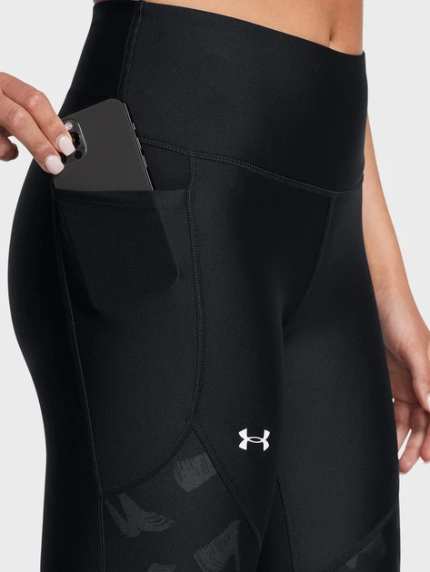 Лосіни жіночі Under Armour Tech Print Panel Ankle Leg L чорний 1386446-001 - Фото 5 Лосіни жіночі Under Armour Tech Print Panel Ankle Leg L чорний 1386446-001 - зображення 5