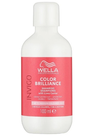 Шампунь для окрашенных нормальных и тонких волос Wella Professionals Invigo Color Brilliance Color Protection Shampoo 100 мл - Фото 1 Шампунь для окрашенных нормальных и тонких волос Wella Professionals Invigo Color Brilliance Color Protection Shampoo 100 мл - изображение 1