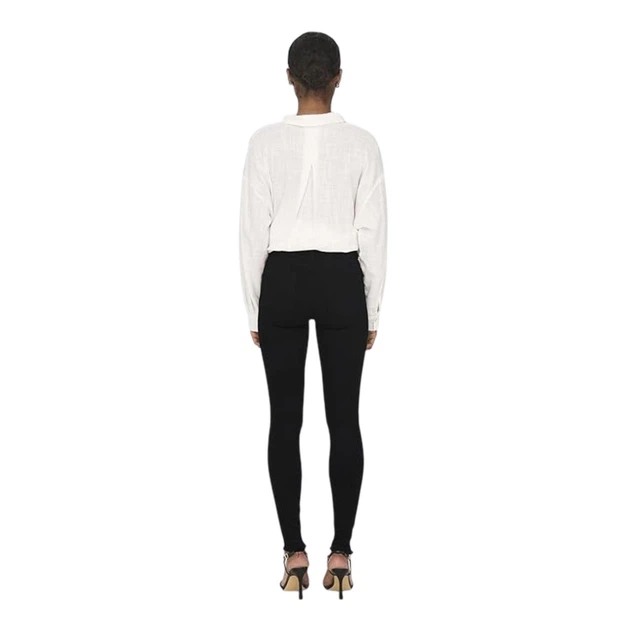 Жіночі завужені брюки Only Blush Life Mid чорного кольору XS 15167313 BLACK XS/32 - изображение 4