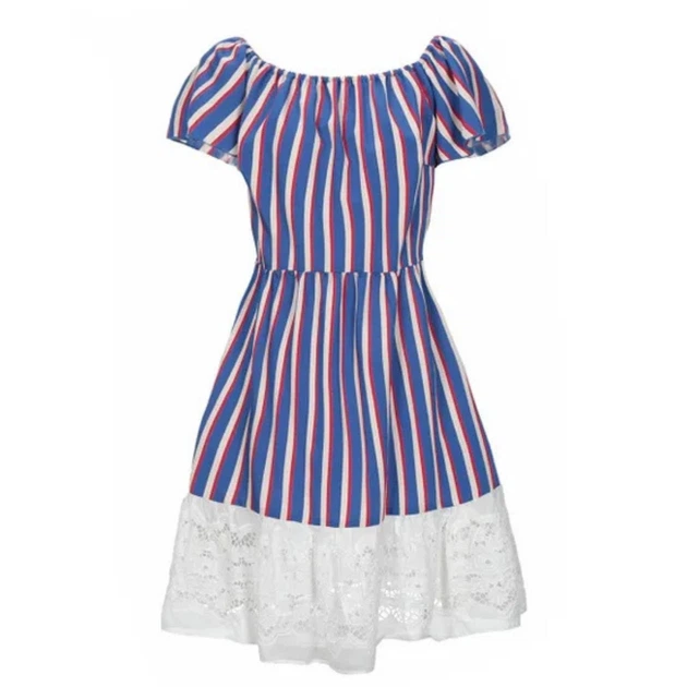 Жіноча смугаста сукня-спанга Liu Jo XL F19384 T2311 (46) - Фото 4 Жіноча смугаста сукня-спанга Liu Jo XL F19384 T2311 (46) - изображение 4