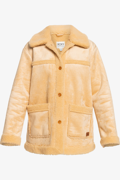 Жіноча утеплена куртка з овчини Roxy Change Of Heart Sherpa XL ERJJK03510 TGB0 (XL) - изображение 4