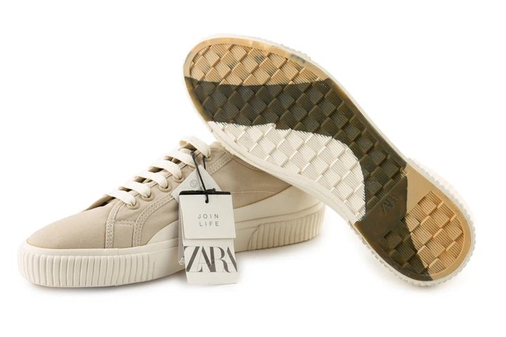 Zara чоловічі туфлі кросівки кросівки кросівки бежеві 40 2253/720/102 (40) - изображение 5
