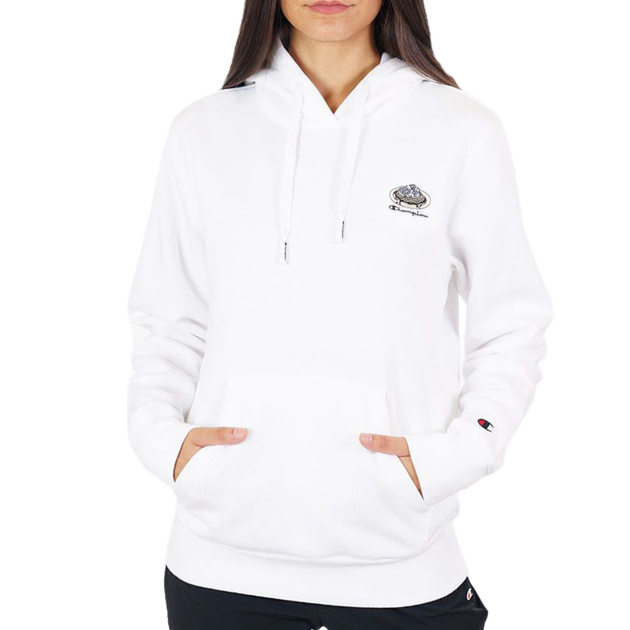 Жіночий світшот Champion Sweatshirt HD бавовняний світшот із капюшоном білий S 114694 WW0001 (S) - Фото 1 Жіночий світшот Champion Sweatshirt HD бавовняний світшот із капюшоном білий S 114694 WW0001 (S) - зображення 1
