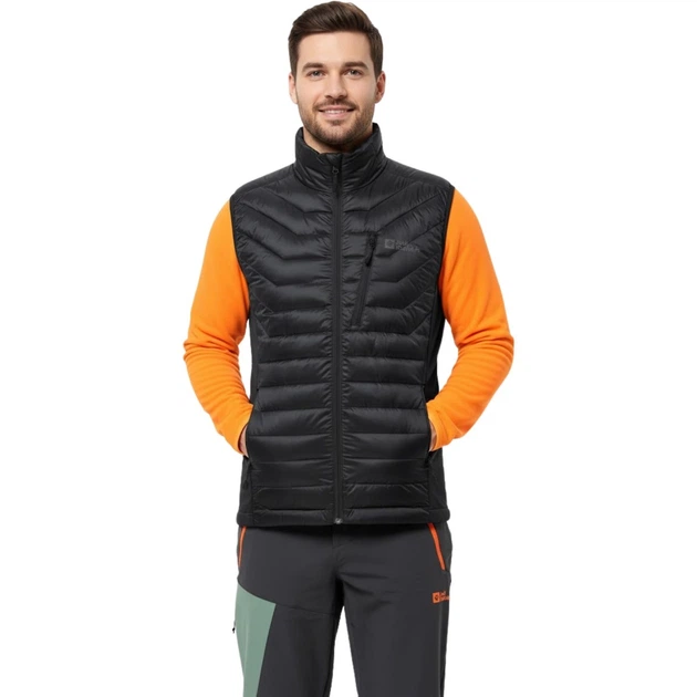 Чоловічий пуховик Jack Wolfskin Routeburn Pro Ins без рукавів S 1206872 6000 (S) - Фото 1 Чоловічий пуховик Jack Wolfskin Routeburn Pro Ins без рукавів S 1206872 6000 (S) - изображение 1