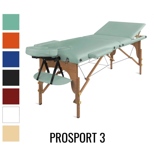 Складной деревянный массажный стол, трехсекционный Medimas Prosport-3, 195 x 70cm зеленый - Фото 2 Складной деревянный массажный стол, трехсекционный Medimas Prosport-3, 195 x 70cm зеленый - изображение 2