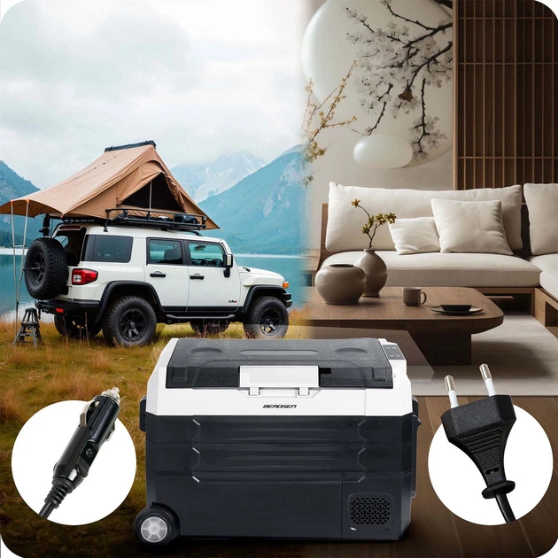 Холодильник туристичний компресорний Berdsen Icemax 400 40 л Чорно-сірий (5903890631086) - зображення 4