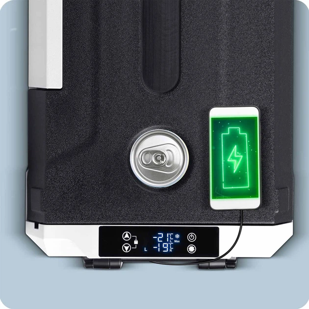 Холодильник туристичний компресорний Berdsen Icemax 400 40 л Чорно-сірий (5903890631086) - зображення 7