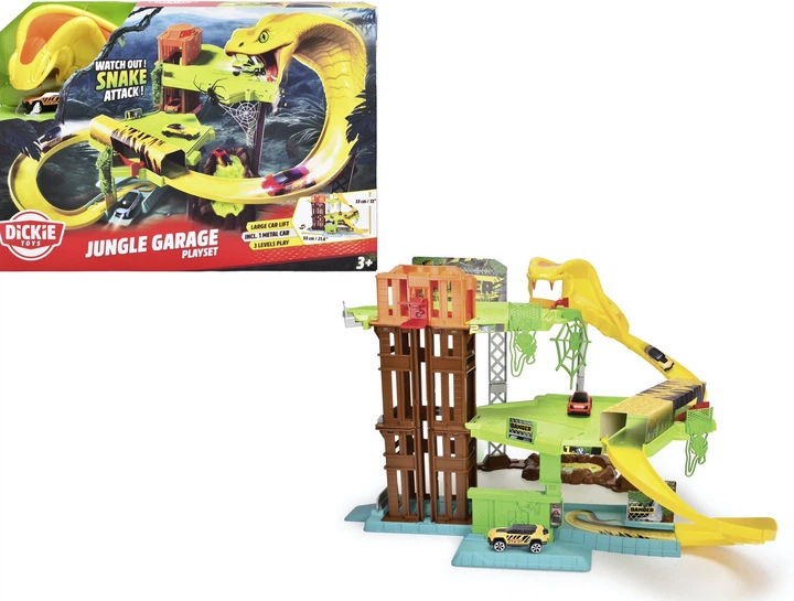 Паркінг-гараж Simba Dickie Toys Джунглі з машинкою 333-8000 (4006333093920) - зображення 4