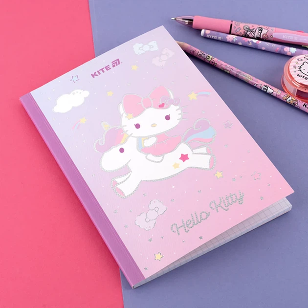 Блокнот Kite Hello Kitty з м'якою обкладинкою формат А5 клітинка 40 аркушів (HK24-091-1) - зображення 5