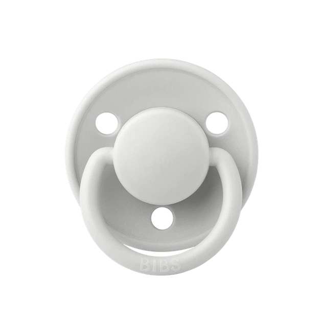 Соска пустушка BIBS 0-36 m De Lux Silicone Round (кругла) – Haze - изображение 3