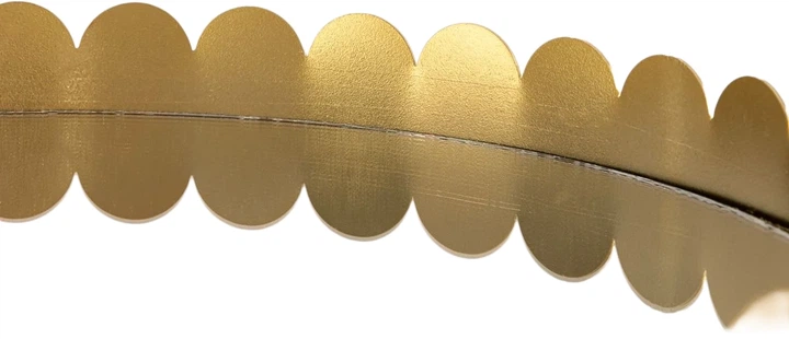 Декоративна таця Homla Grazia кругла з дзеркалом золота 31x4 см (5906496752551) - зображення 3