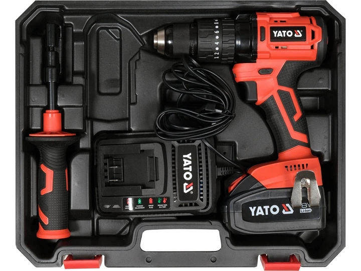 Шуруповерт-дрель аккумуляторная Yato YT-82790 - Фото 6 Шуруповерт-дрель аккумуляторная Yato YT-82790 - изображение 6